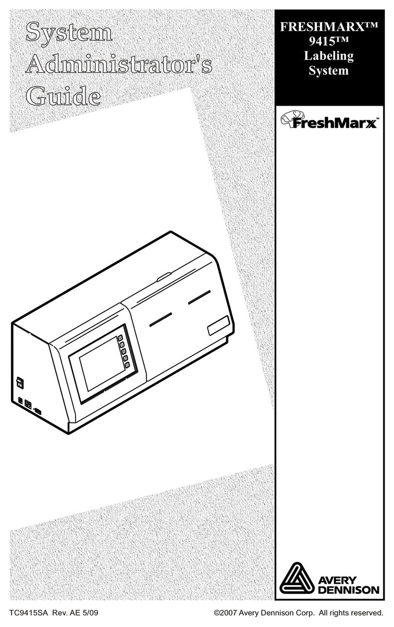 Avery Dennison FRESHMARX 9415 Service manual Avery Dennison FRESHMARX 9415 Service manual