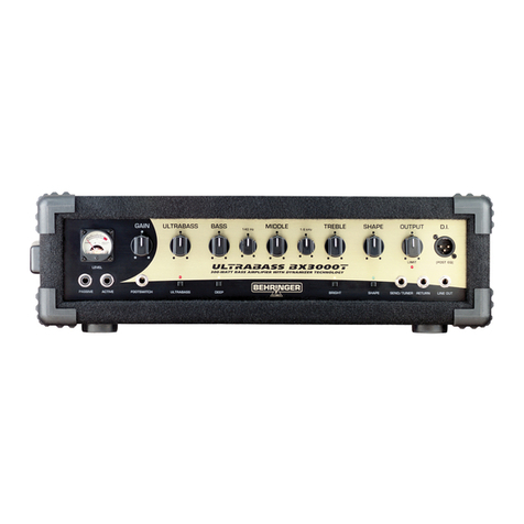 Behringer Ultrabass BX3000T User manual