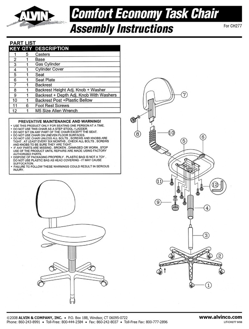 Alvin Comfort Economy CH277 User manual Alvin Comfort Economy CH277 User manual