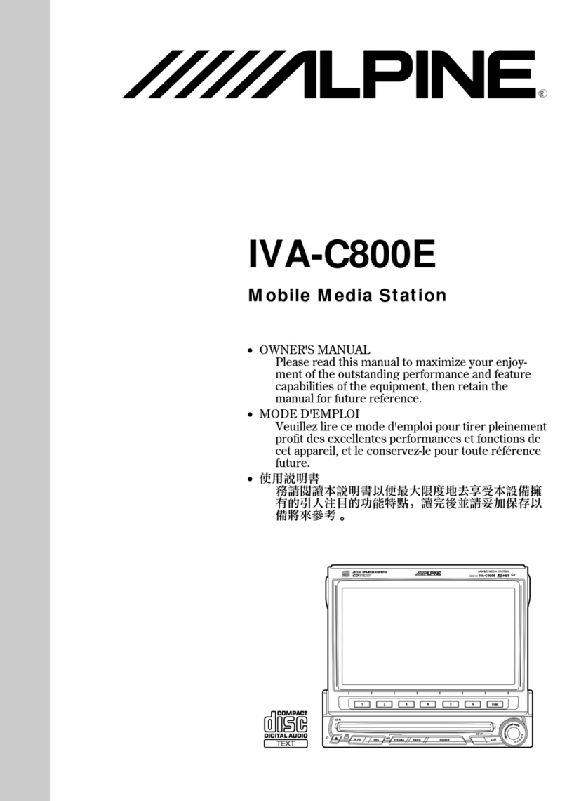 Alpine IVA-C800E User manual