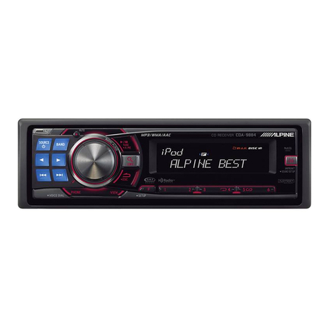 Alpine cda-9884 User manual Alpine cda-9884 User manual