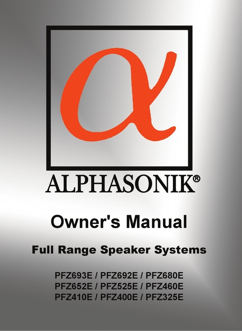 Alphasonik PFZ325E User manual