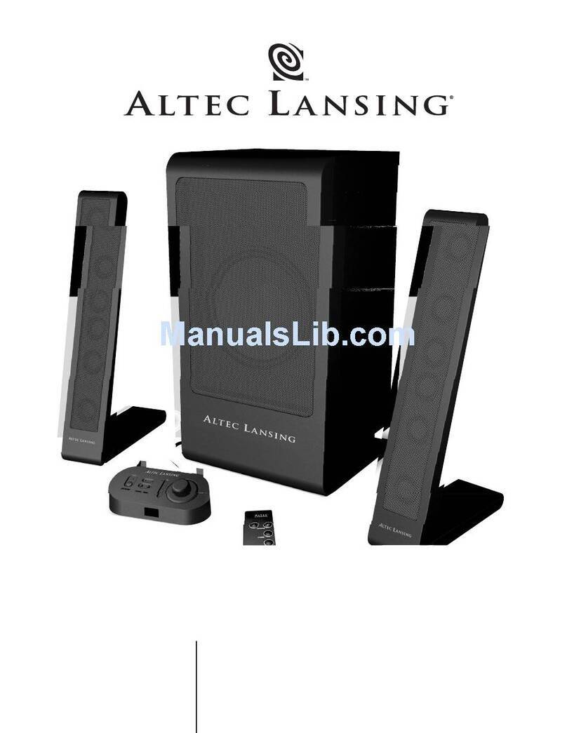 Altec Lansing PT6021 user guide