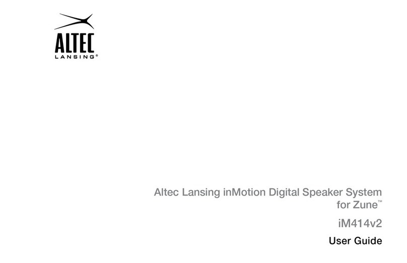 Altec Lansing inMotion IM414V2 User manual