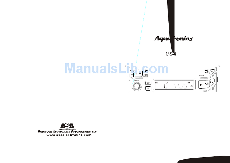 ASA Electronics AquaTronics MS-850 User manual ASA Electronics AquaTronics MS-850 User manual