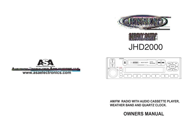 Jensen AM/FM RADIO WITH AUDIO CASSETTE PLAYER User manual