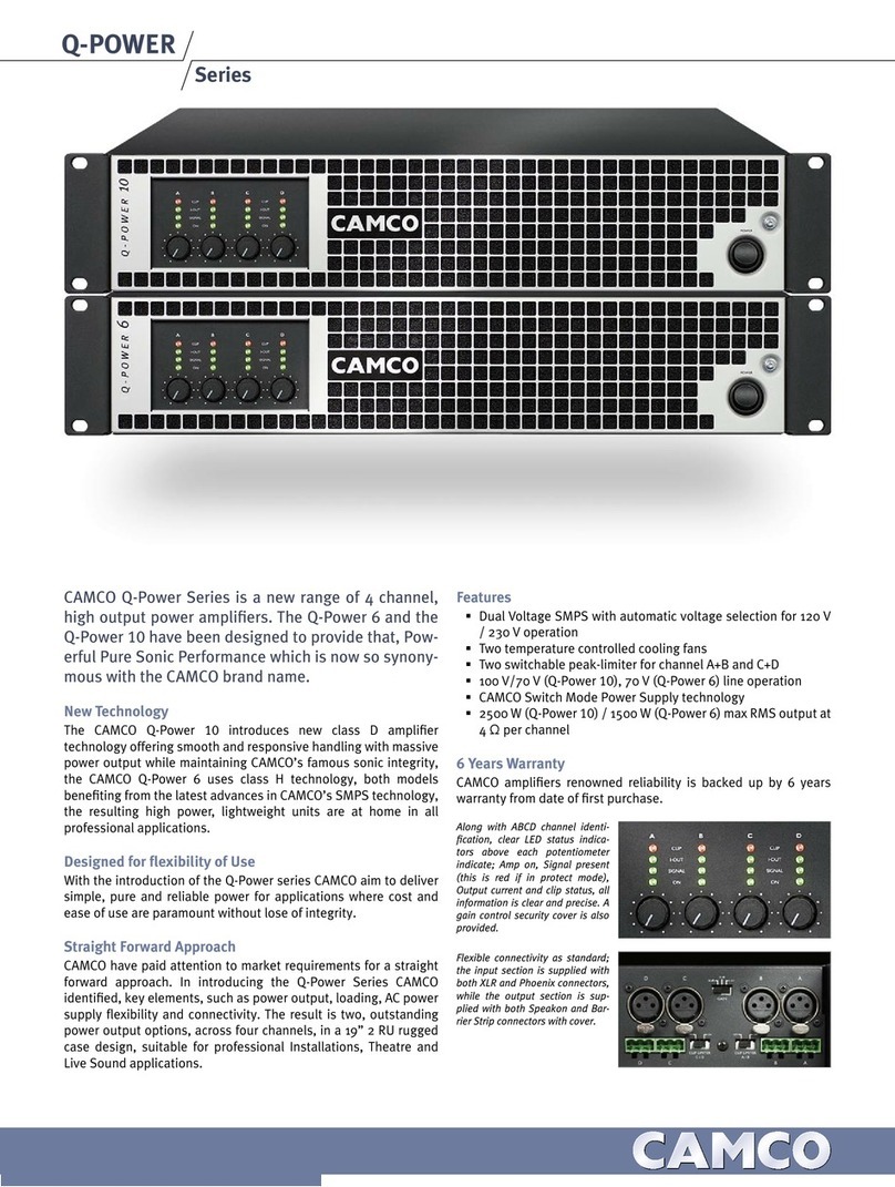 Camco Q-POWER 6 User manual