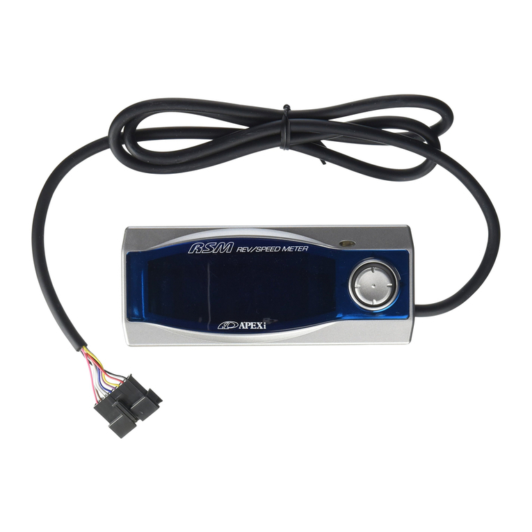 APEXi REV SPEED METER 405-A912 Wiring diagram