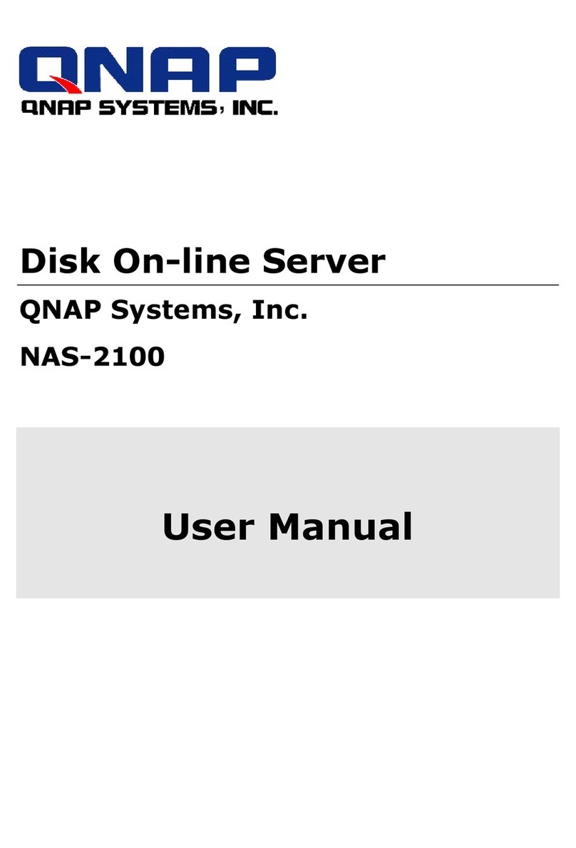 QNAP Disk On-line Server NAS-2100 User manual