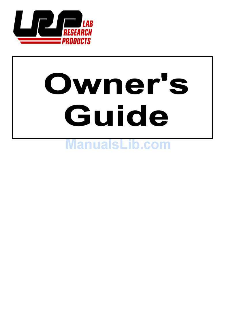 Lab Research Products Freezer PLUS Series User manual