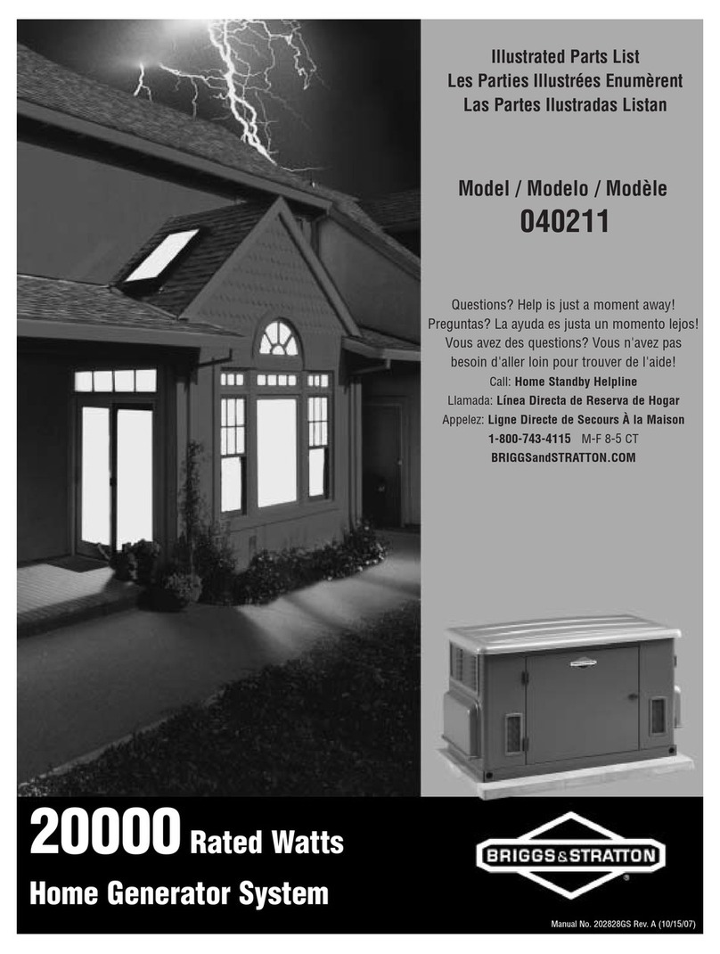 Briggs & Stratton 40211 Setup guide
