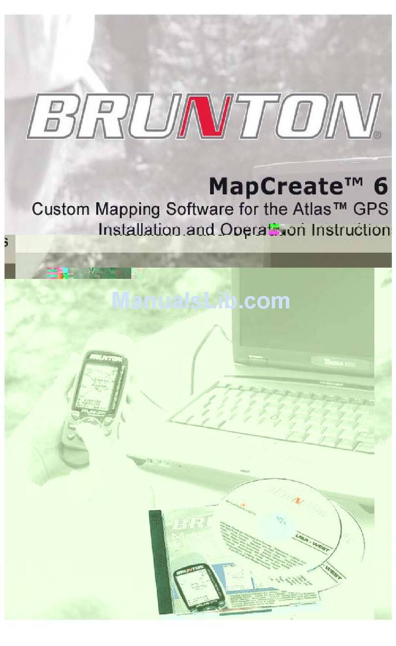 Brunton MapCreate6 Install and operation instructions