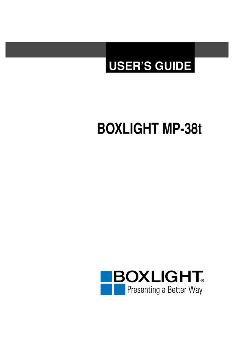 BOXLIGHT MP-38t User manual