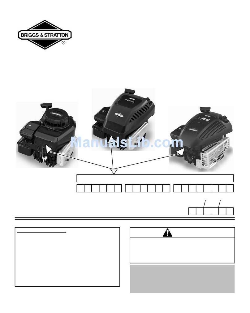 Briggs & Stratton 90000 series operating & maintenance manual