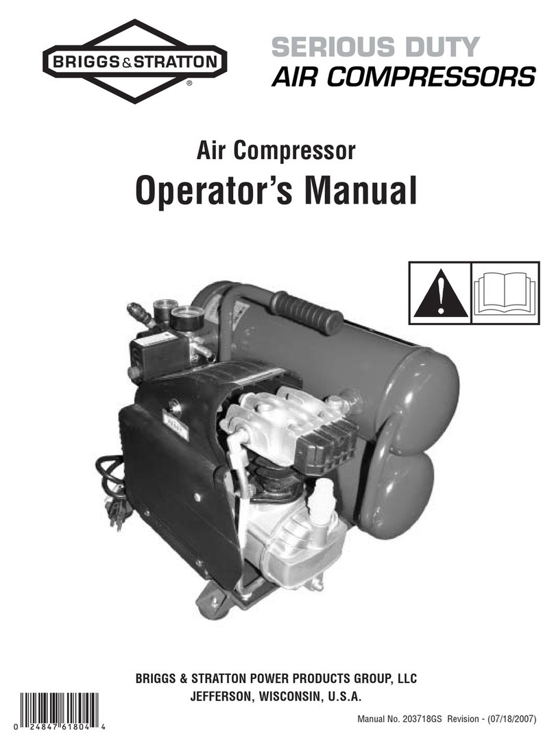 Briggs & Stratton Air Compressor Operator's manual Briggs & Stratton Air Compressor Operator's manual