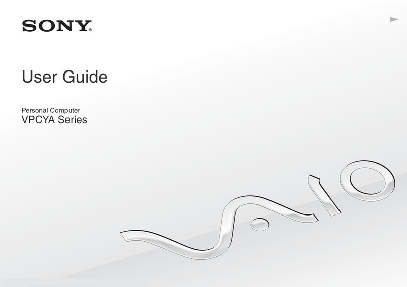 Sony VPCYA1V9E/B User manual