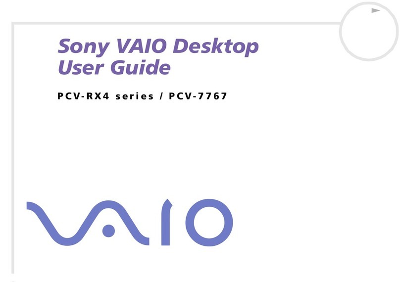 Sony PCV-RX402 user guide