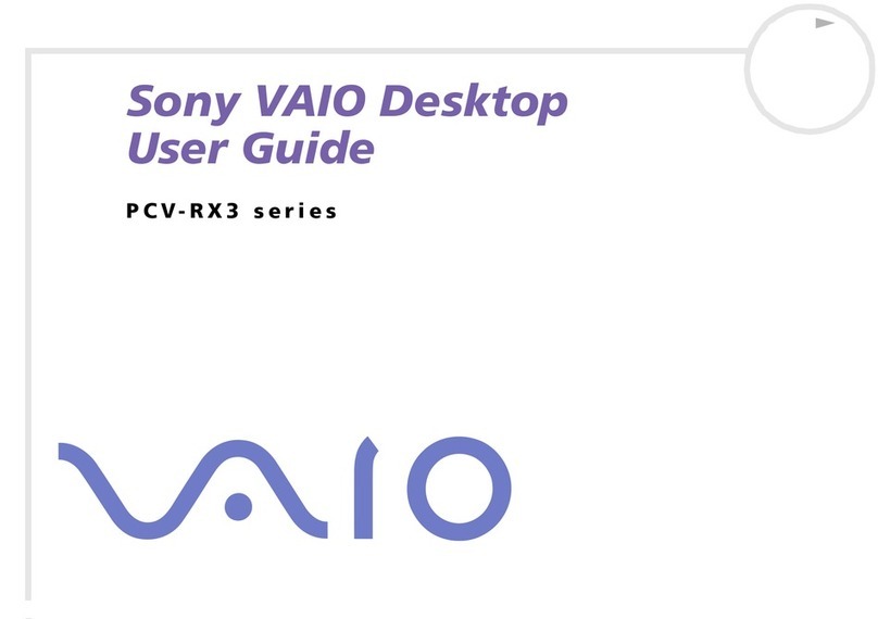 Sony PCV-RX301 User manual