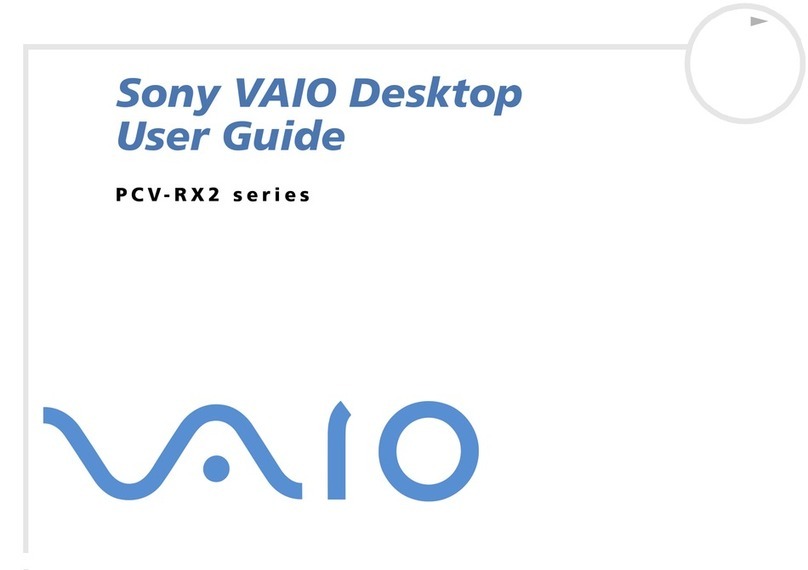 Sony PCV-RX201 User manual