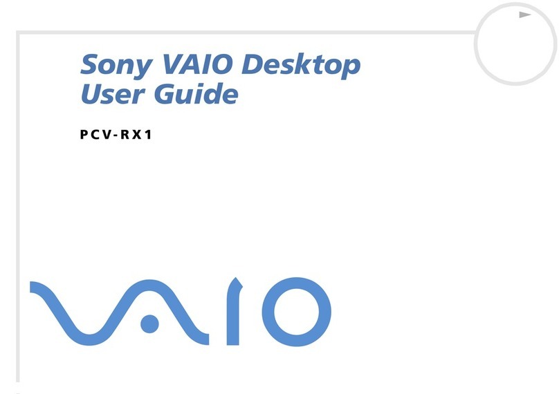 Sony VAIO PCV-RX1 user guide