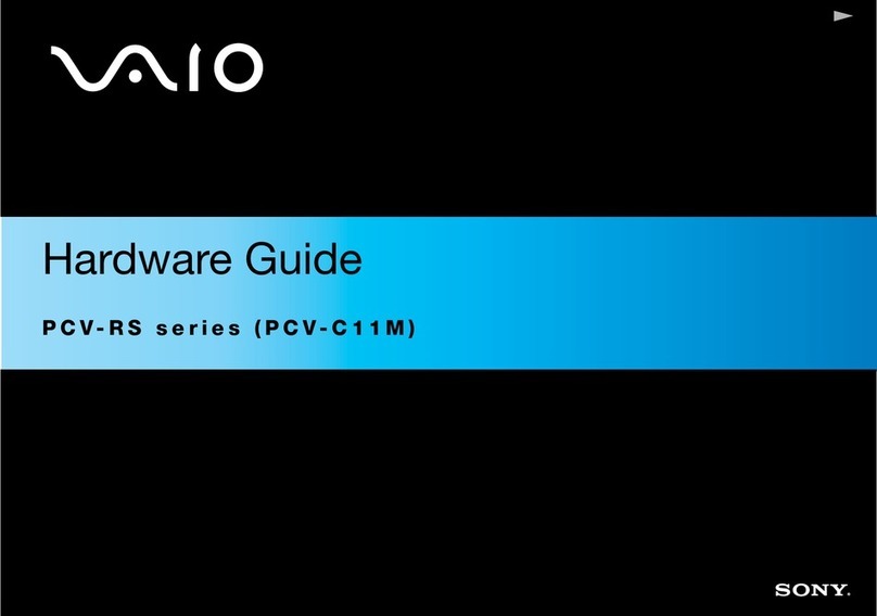 Sony Vaio PCV-RS702 Hardware guide