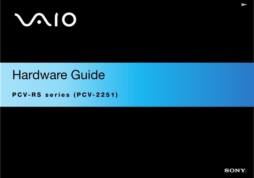 Sony Vaio PCV-RS602 Installation instructions