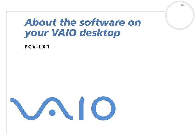 Sony VAIO PCV-LX1 Mounting instructions