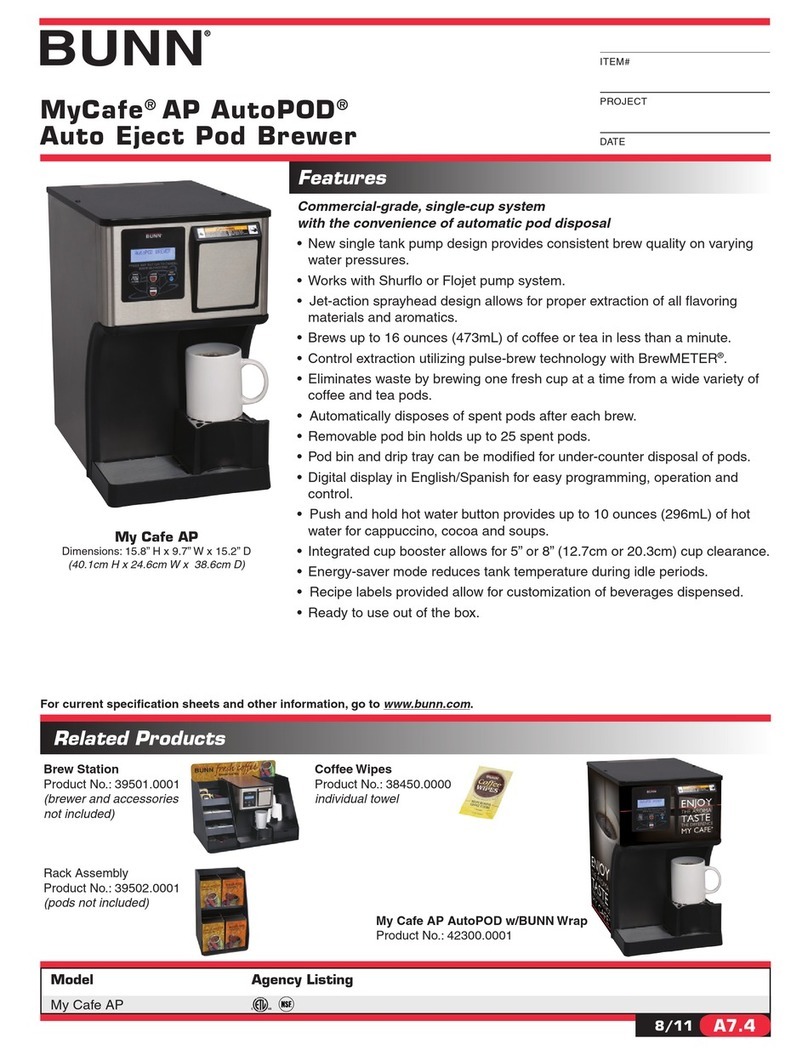 Bunn AutoPOD User manual