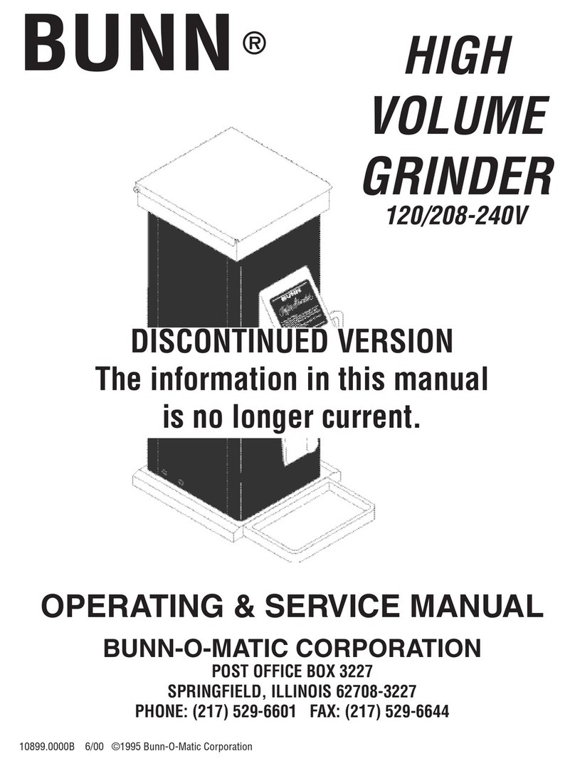 Bunn 120/208-240V Instruction and safety manual
