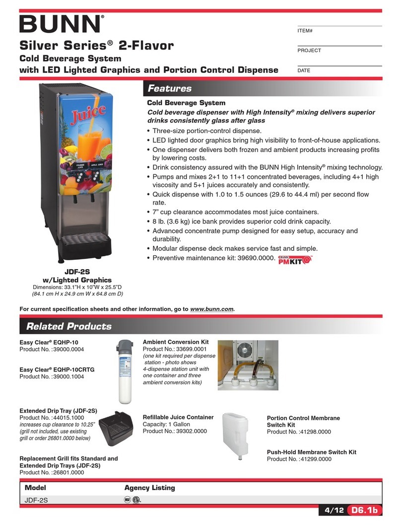 Bunn JDF-2S User manual