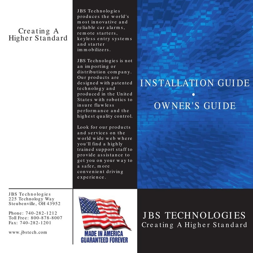 JSB INSTALLATION GUIDE Installation & owners guide JSB INSTALLATION GUIDE Installation & owners guide