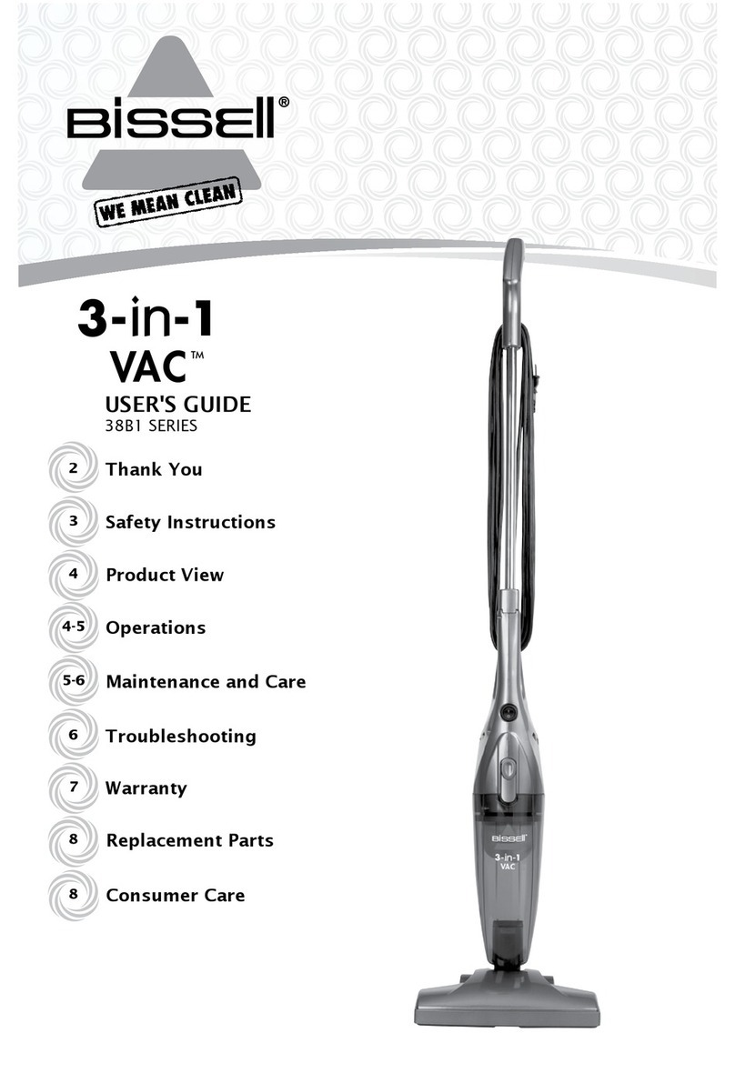 Bissell 3-IN-1 VAC 38B1 SERIES user manual