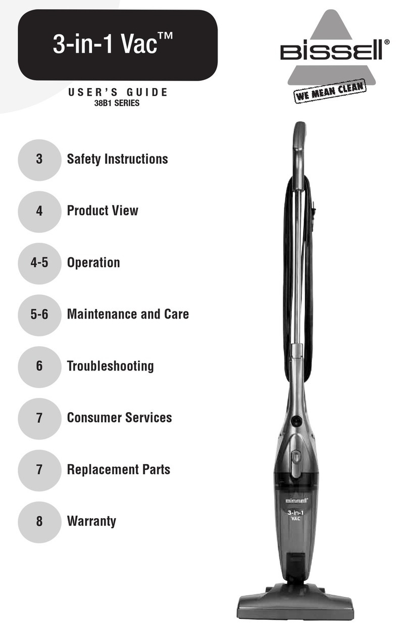 Bissell 38B1 SERIES user manual