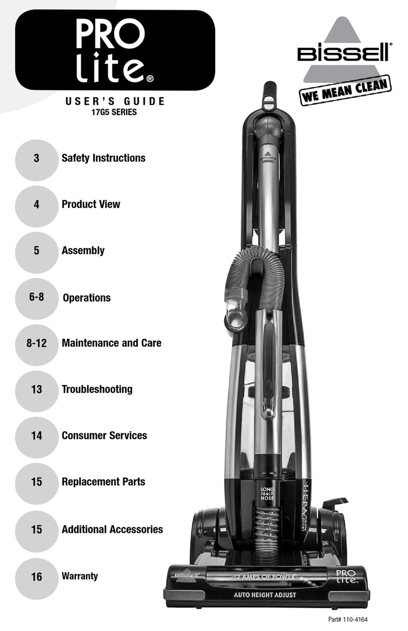 Bissell PRO LITE 17G5 user guide