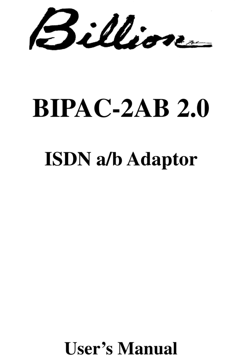 Billion BIPAC-2AB 2.0 User manual
