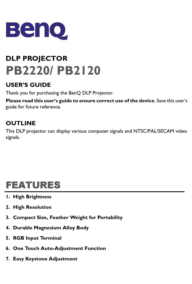 BenQ PB2220/ PB2120 User manual