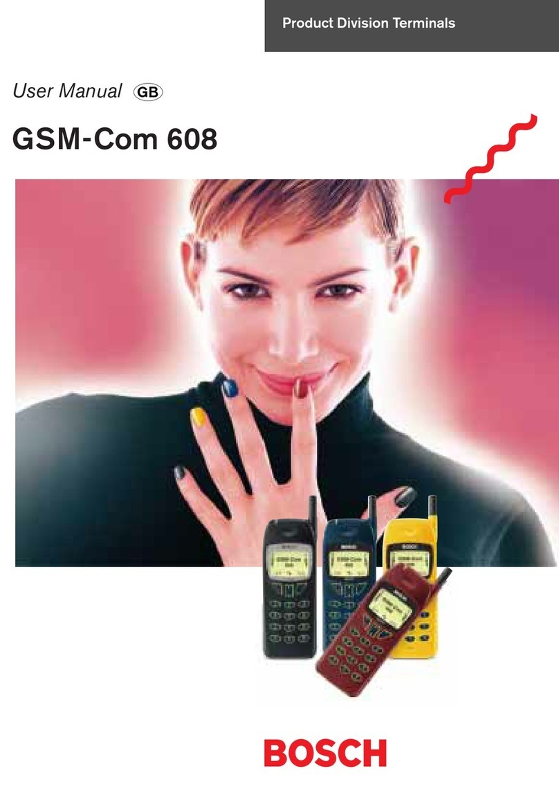Bosch GSM-Com 608 User manual
