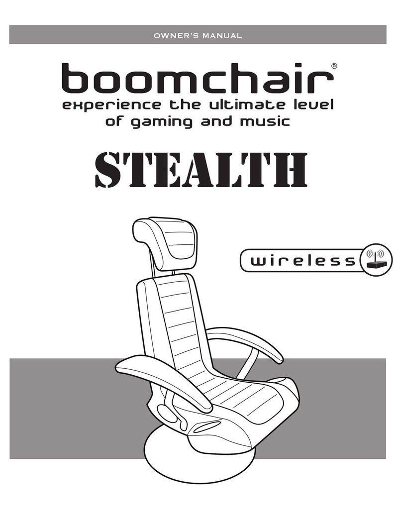 BoomChair Video Game Furniture owner's manual