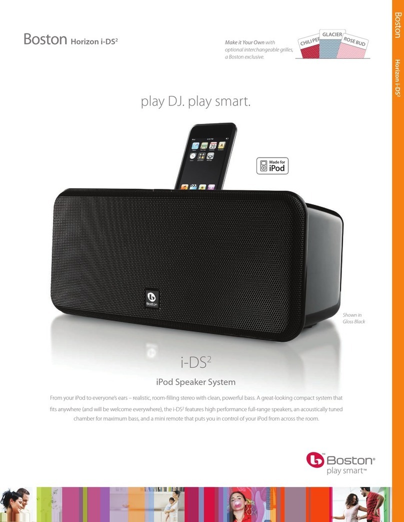 Boston Acoustics Horizon i-DS2 Specifications