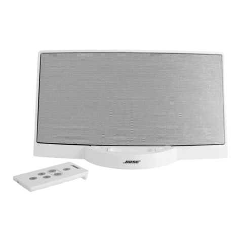 Bose SOUNDDOCK PORTABLE DIGITAL MUSIC SYSTEM owner's manual