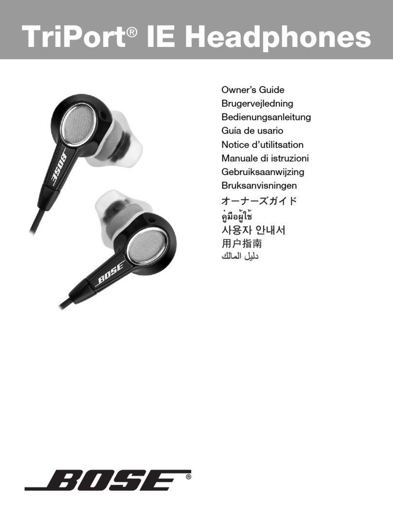Bose TriPort IE User manual