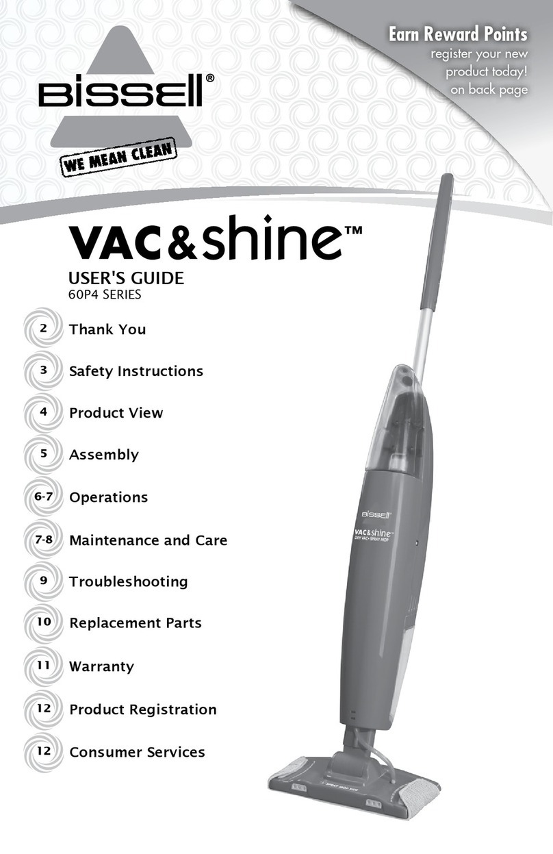 Bissell VAC & SHINE 60P4 Series User manual Bissell VAC & SHINE 60P4 Series User manual