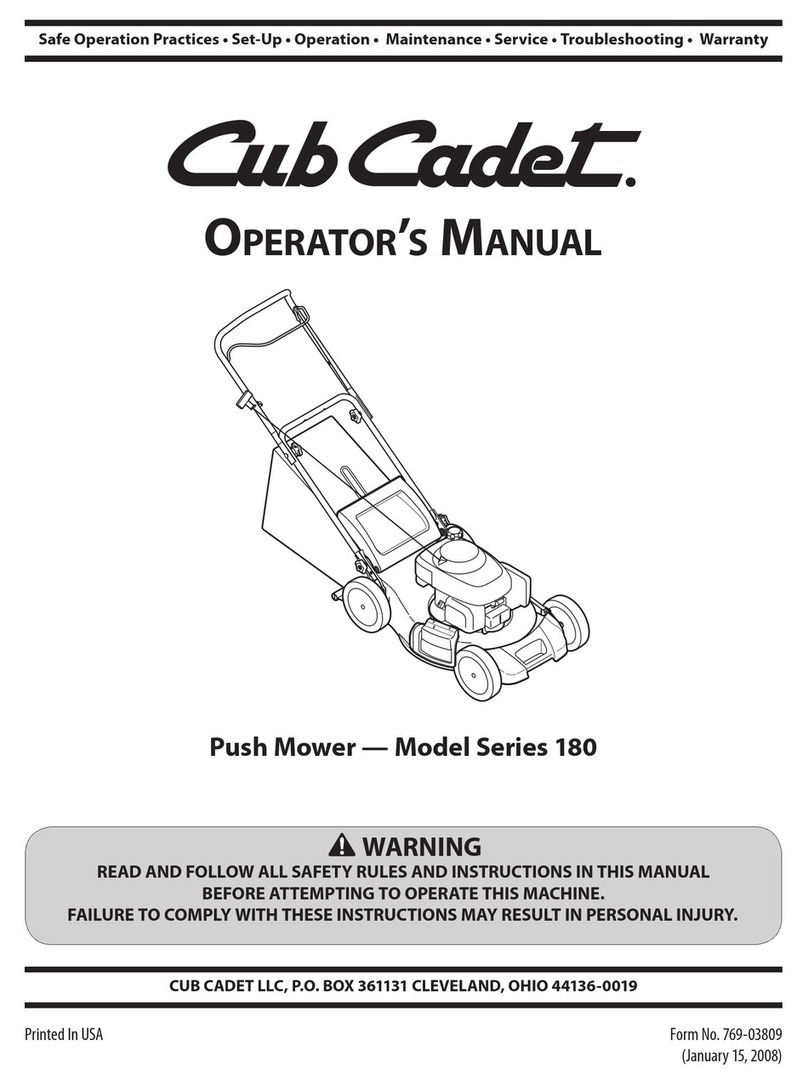 Cub Cadet Series 180 User manual Cub Cadet Series 180 User manual