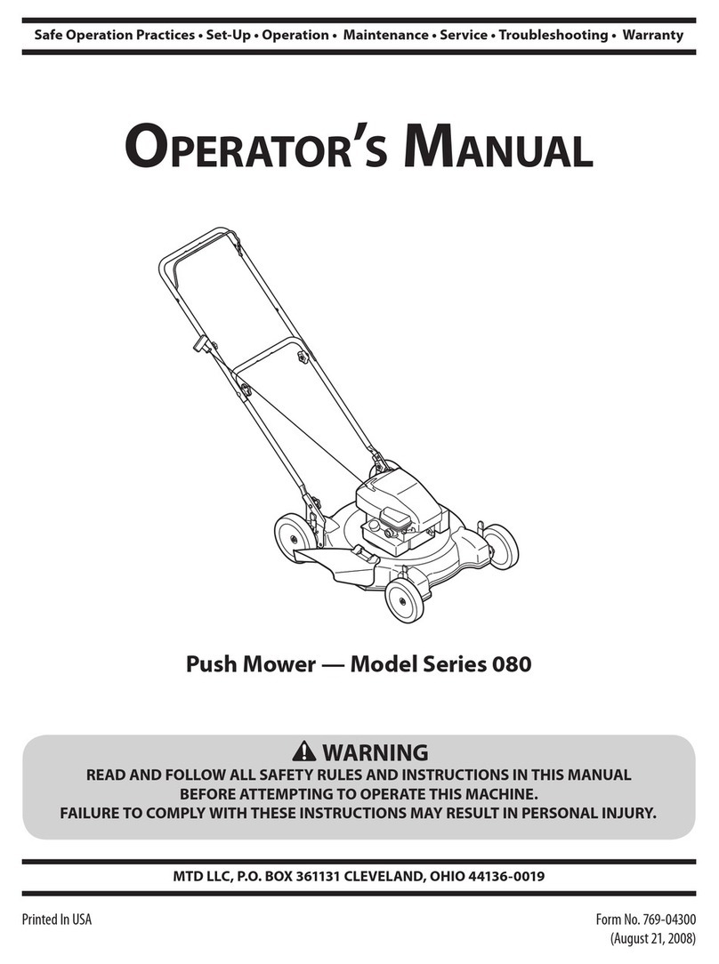 MTD Series 080 Operator's manual