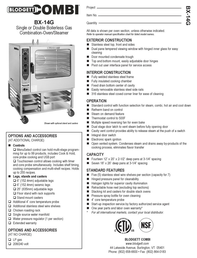 Blodgett Combi SYnergy BC14G User manual