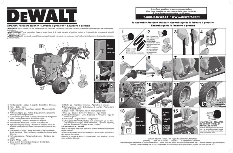 DeWalt DPE3800 User manual