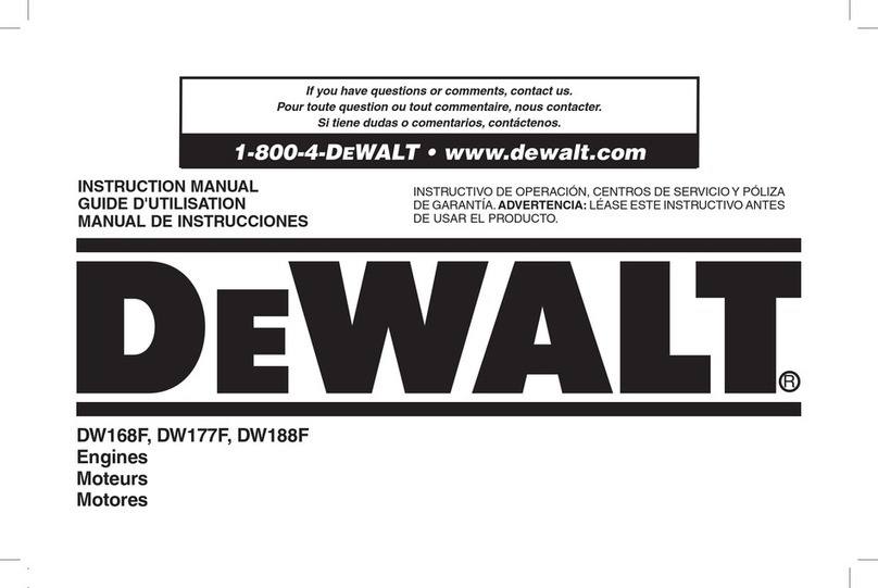 DeWalt DW168F instruction manual
