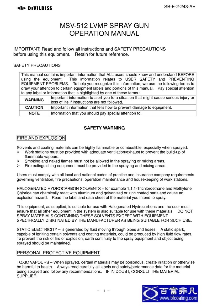 DeVilbiss MSV-512 User manual