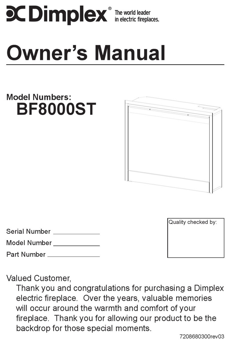 Dimplex BF8000ST User manual