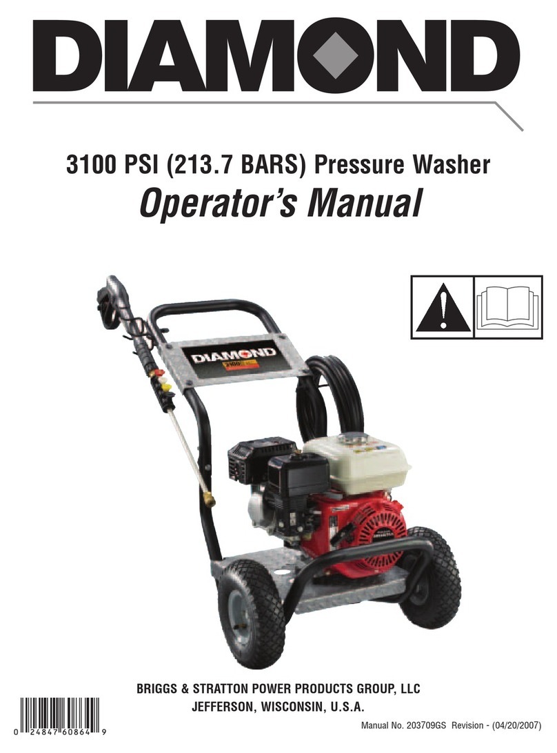 Diamond Power Products 3100 Psi Operator's manual